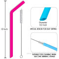 Custom Silicone Replacement Straws Reusable Smoothie Straws